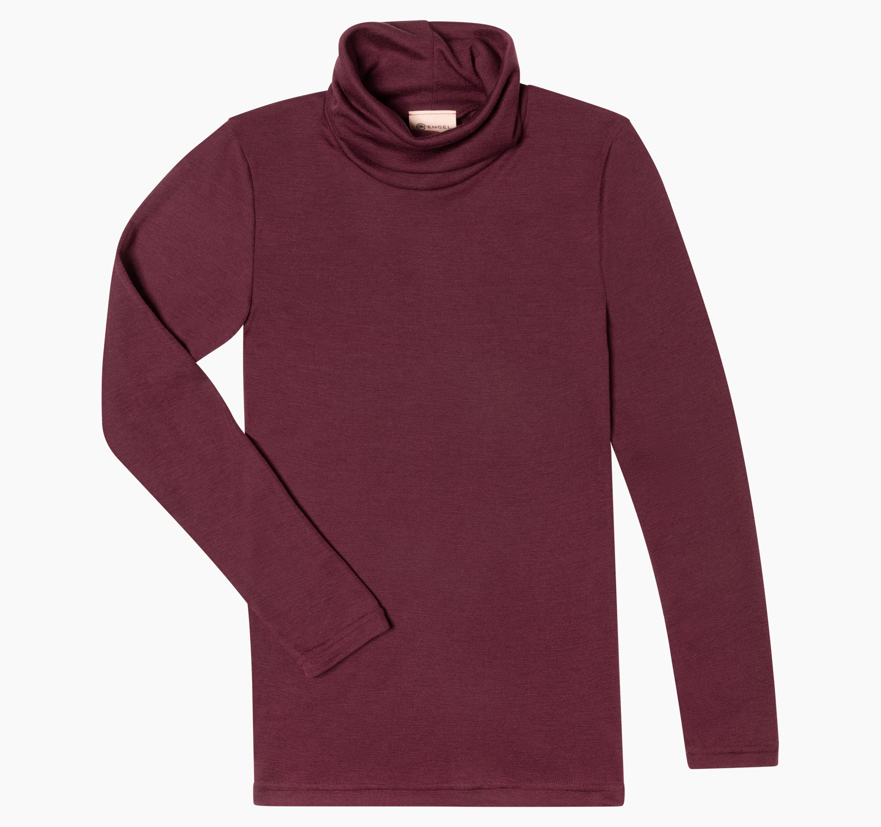 Rollkragenshirt Damen aus Merinowolle & Seide, GOTS