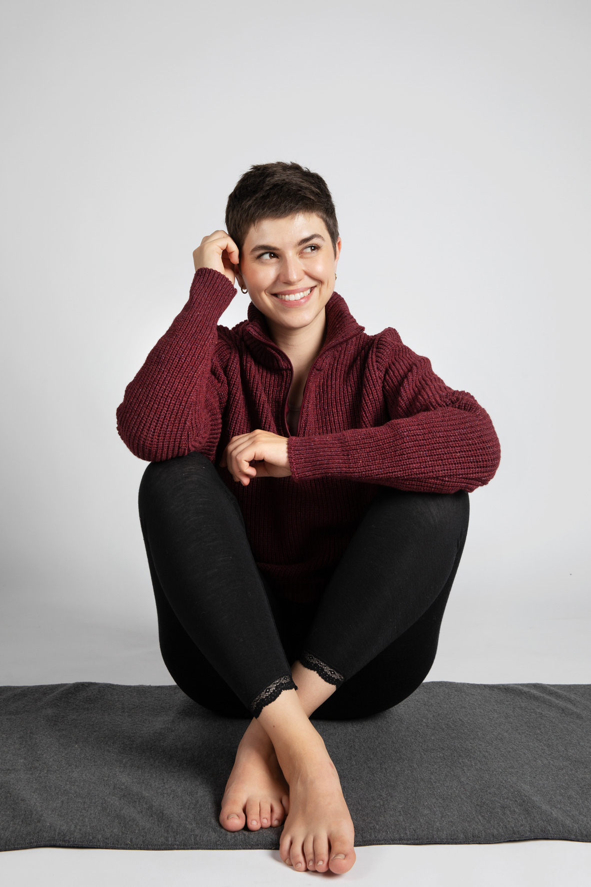 Damen-Leggings, mit Spitze