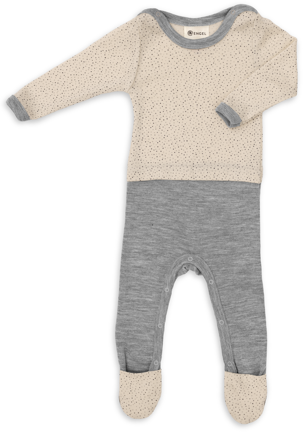 Baby-Overall mit Umschlägen an den Füßen