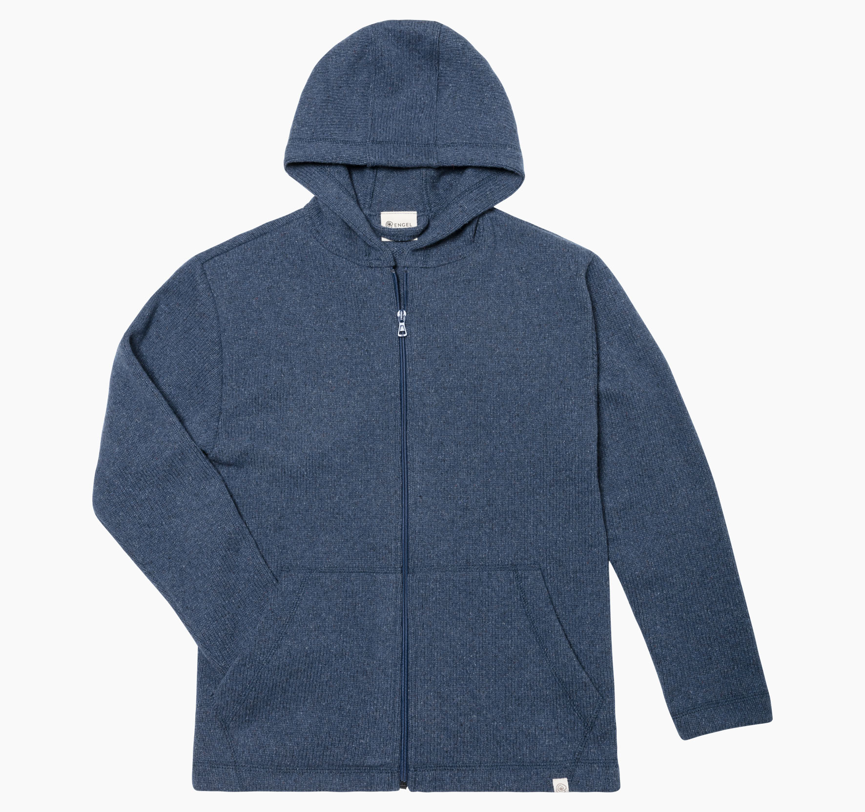 Damen Jacke mit Reißverschluss aus Merinowolle & Seide - Recyclinggarn