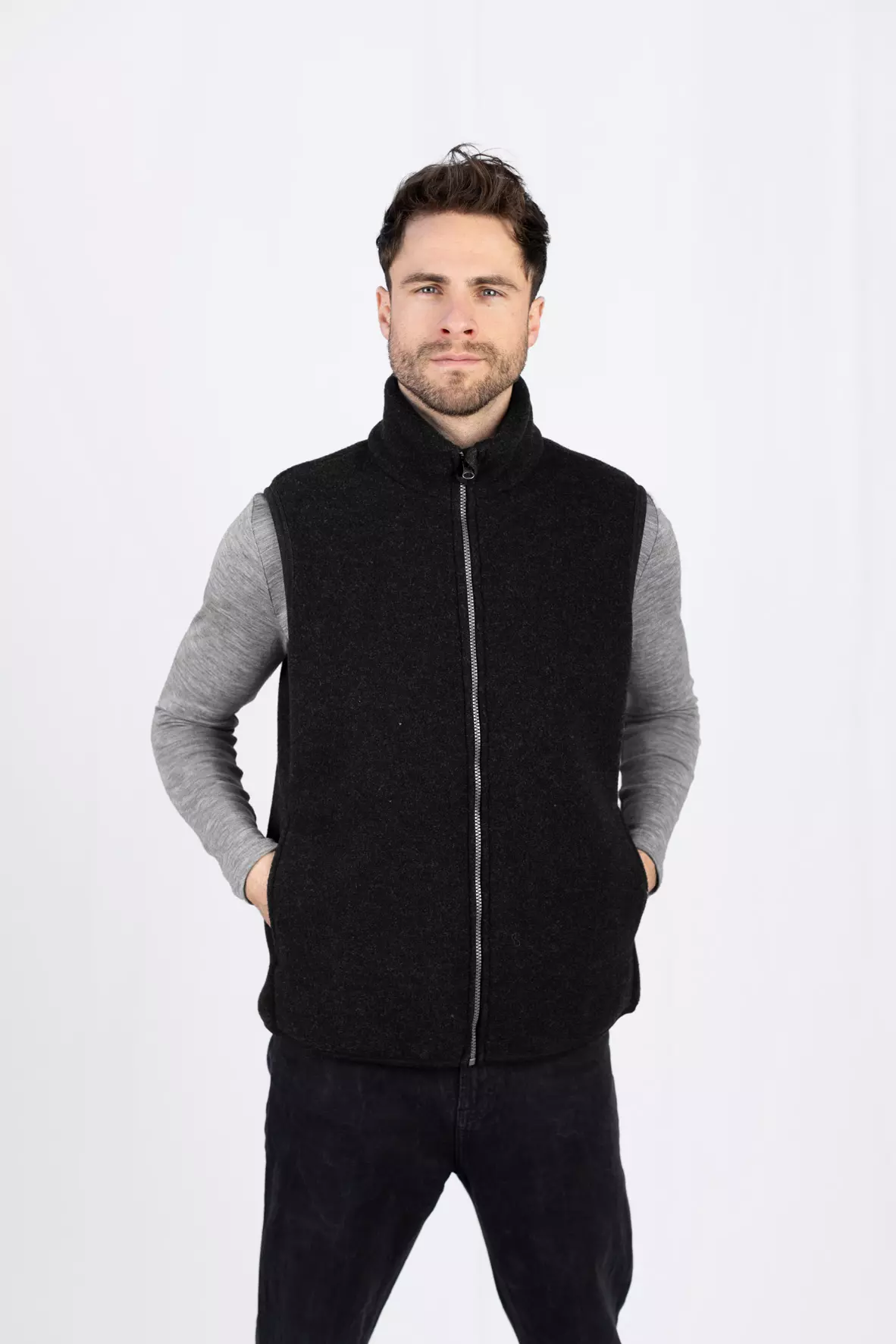 584481 schwarz melange