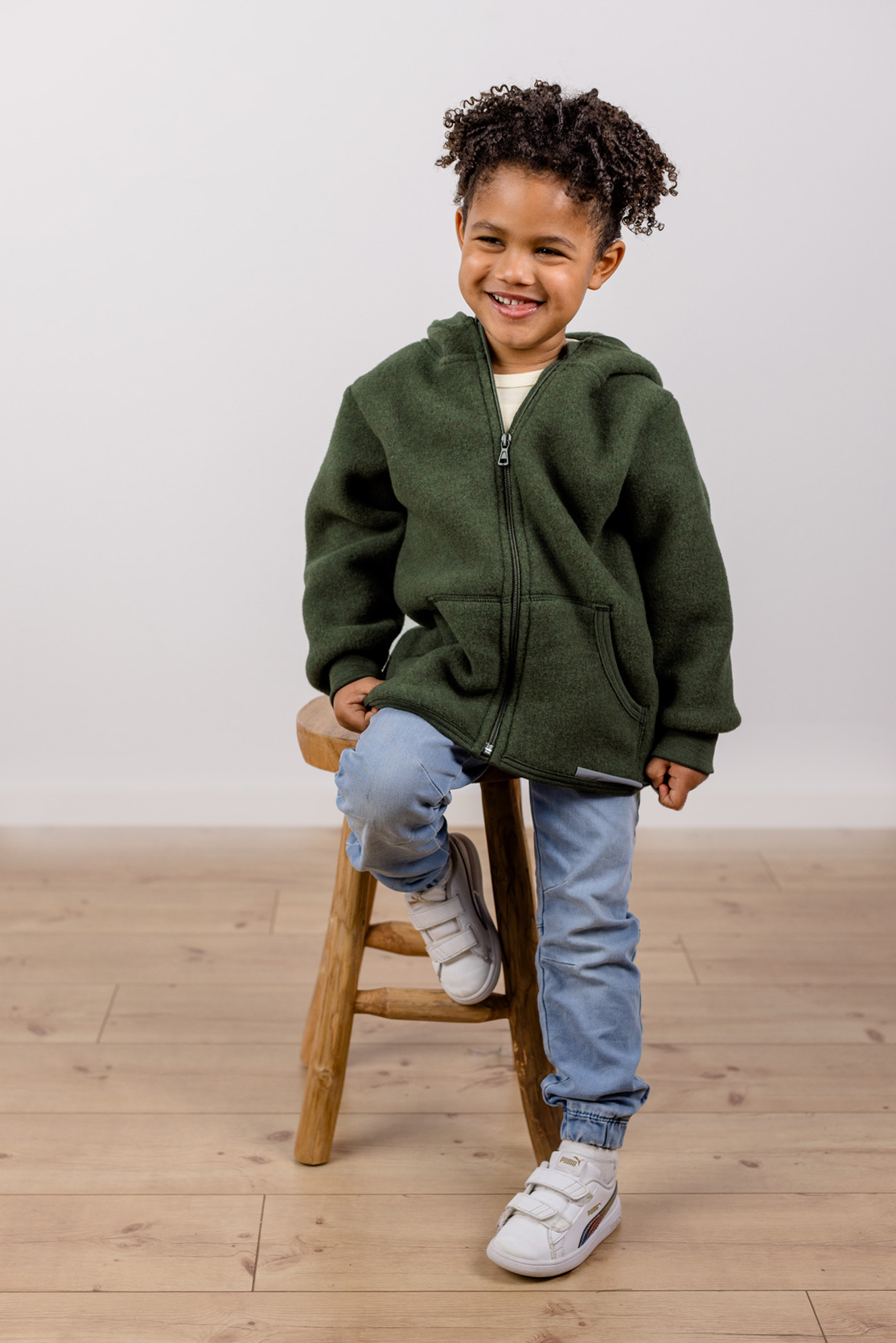 Hooded children's jacket