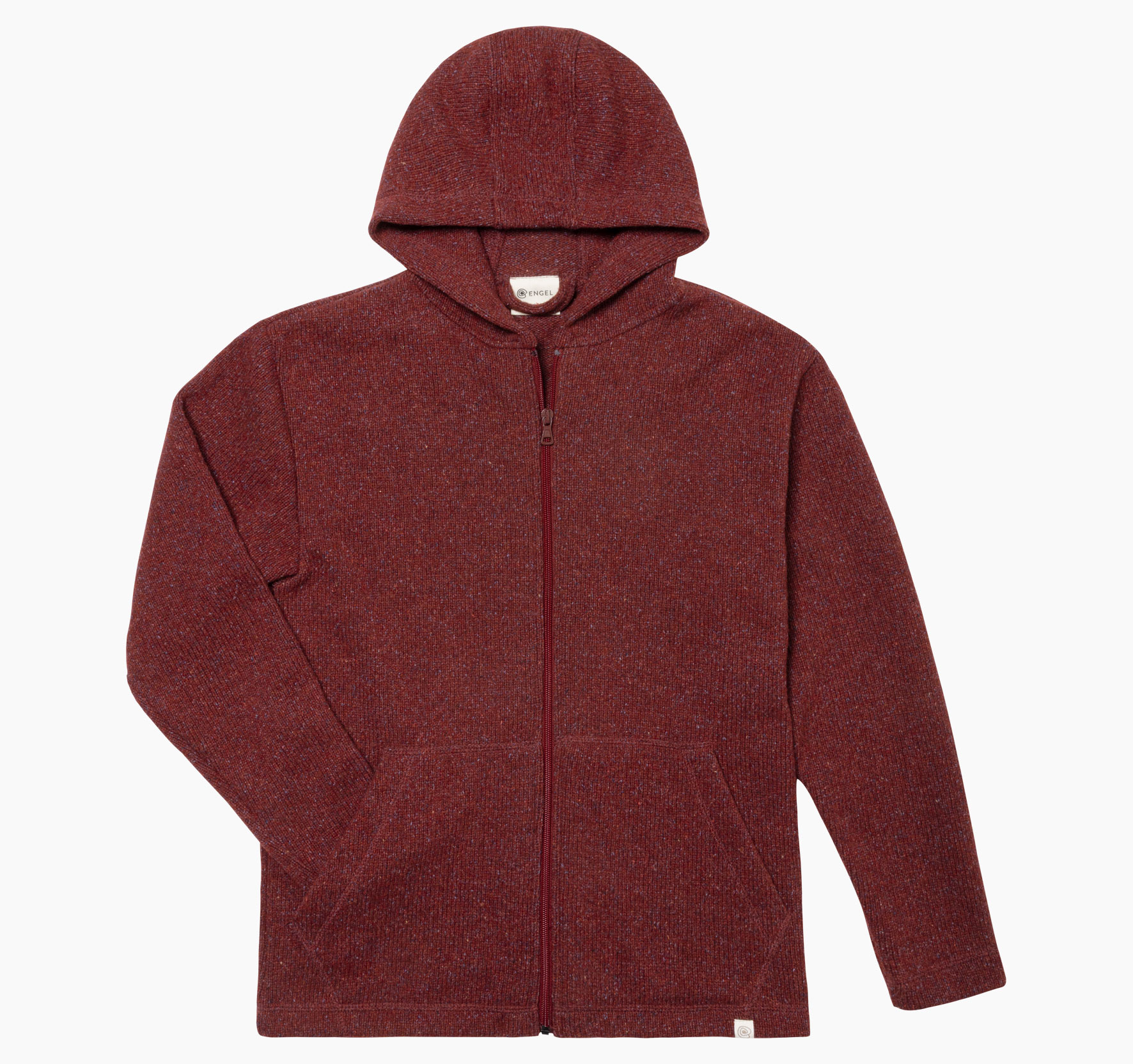 Damen Jacke mit Reißverschluss aus Merinowolle & Seide - Recyclinggarn