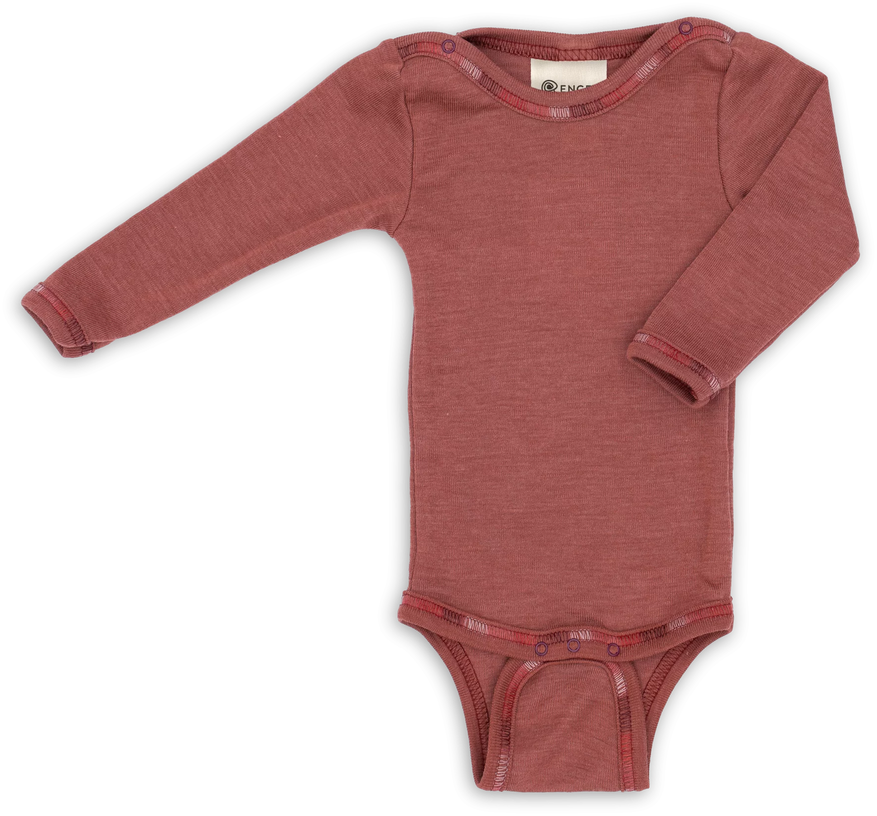 Baby-Body, langarm, mit Druckknöpfen