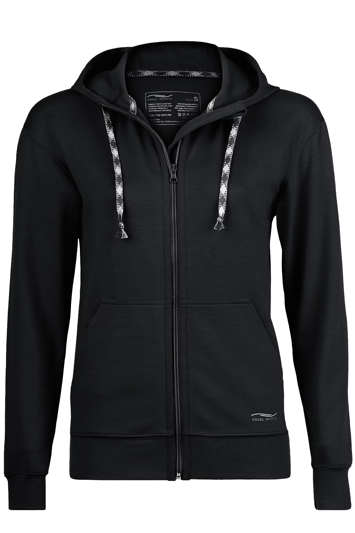 Hooded jacket, interlock