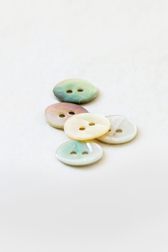 Perlmuttknopf, groß (5er Pack)