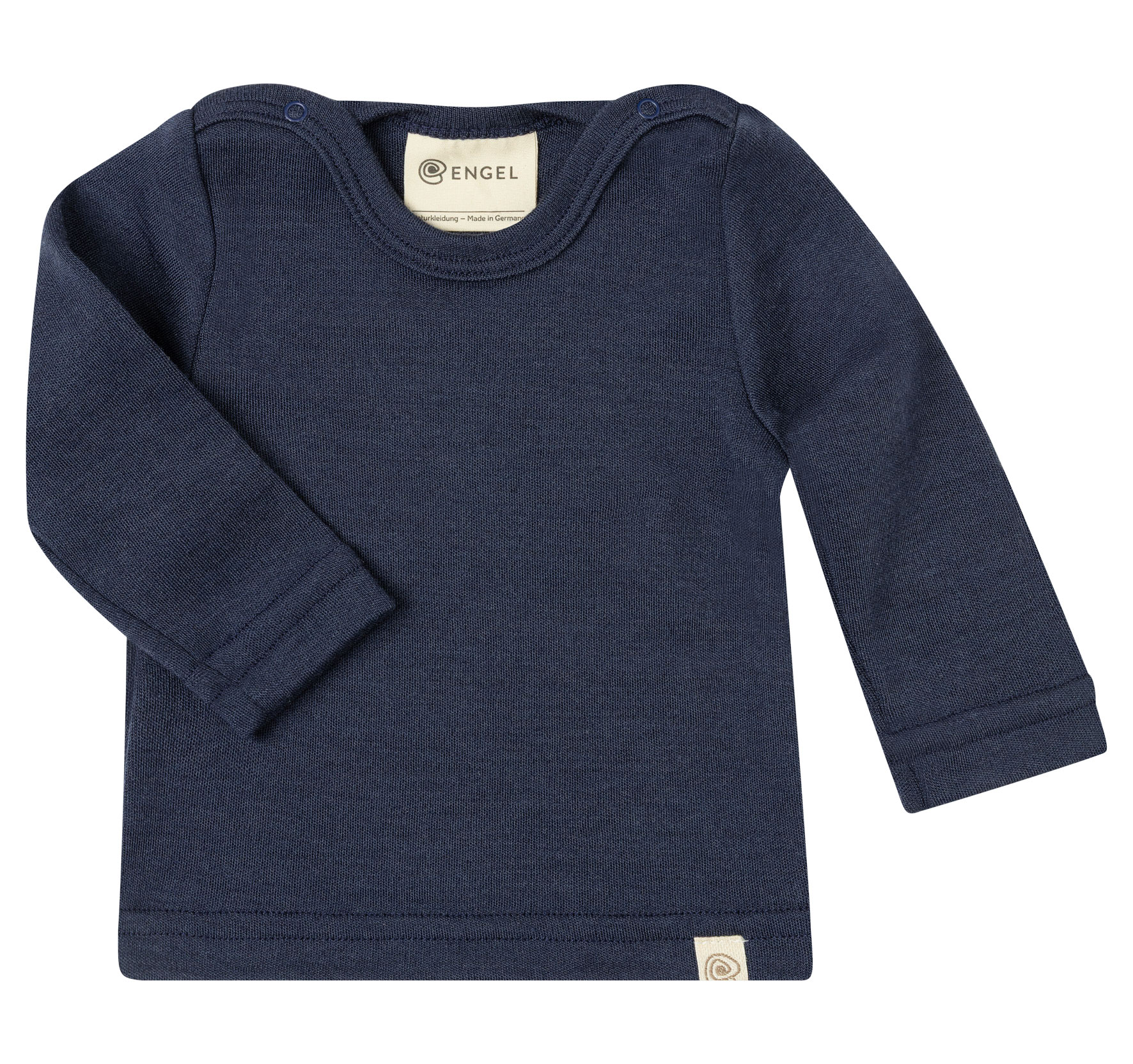 Baby Langarmshirt aus Merinowolle & Seide, GOTS