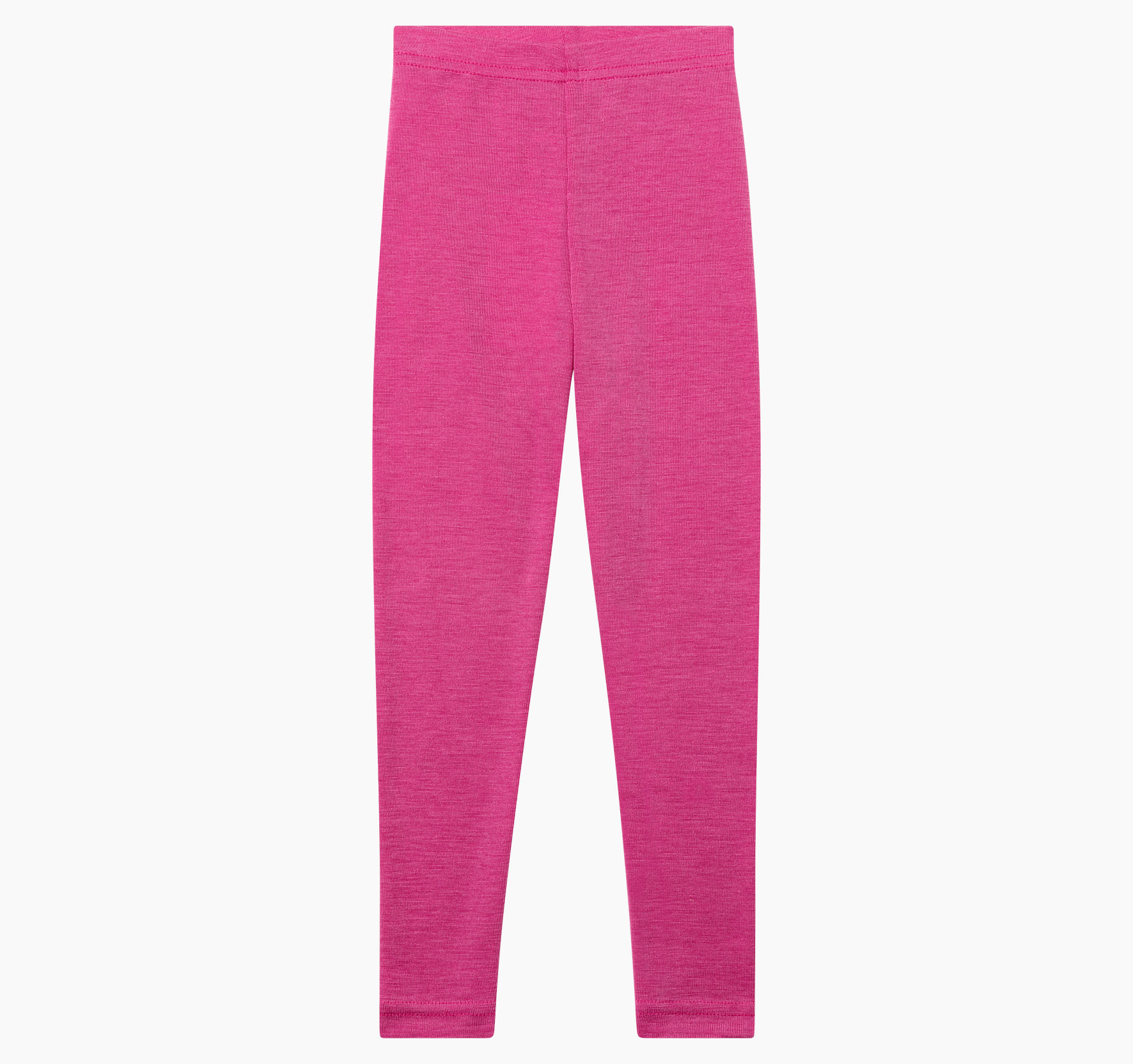 Feinripp Kinderleggings aus Schurwolle von Merinoschafen mit weichem Bund.