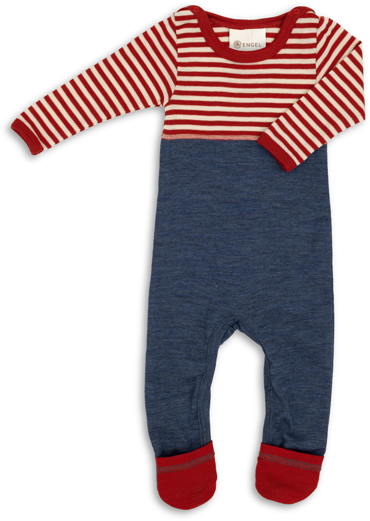 Baby-Overall mit Umschlägen an den Füßen