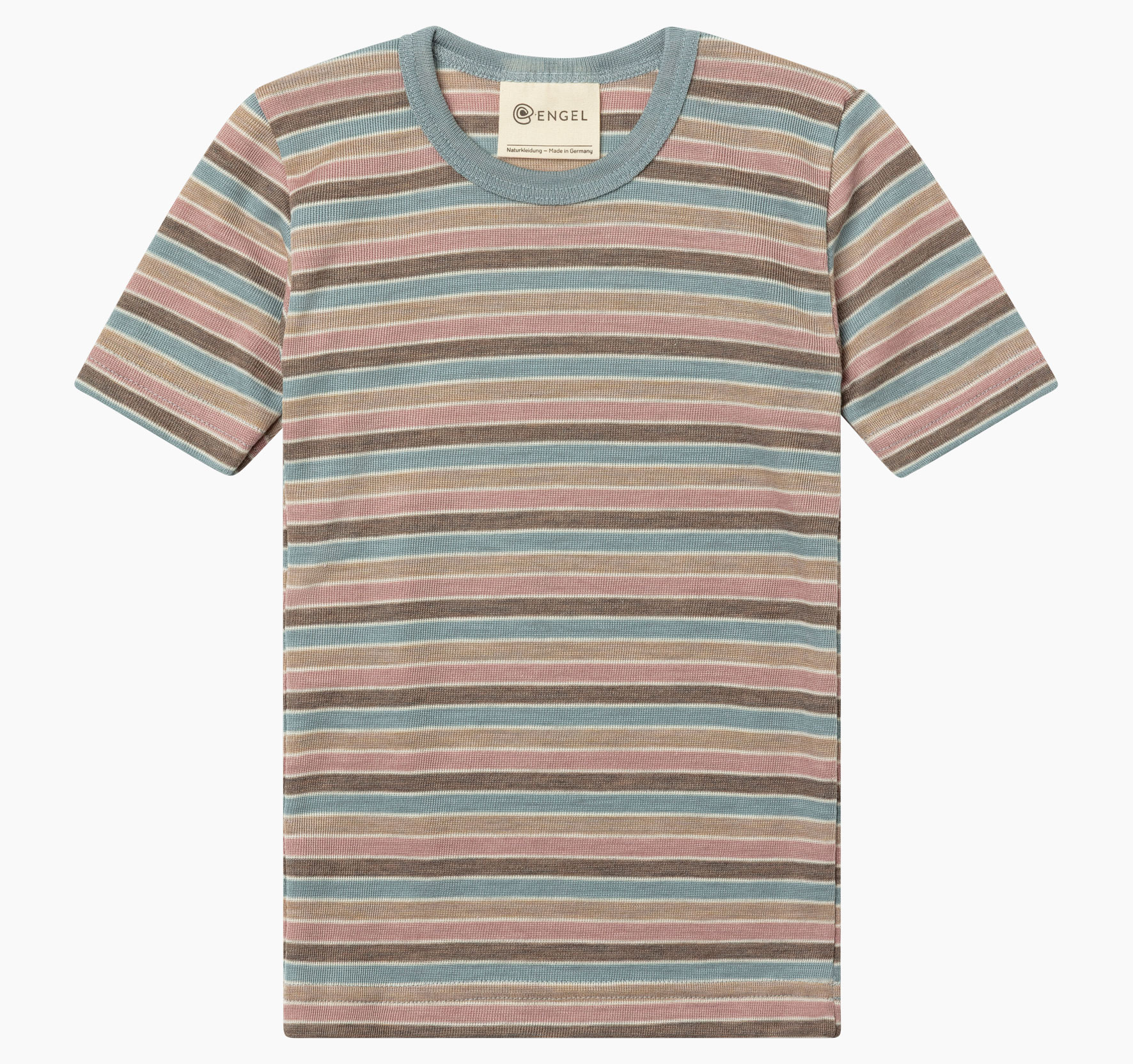 Kids merino wool & silk, short-sleeved, GOTS