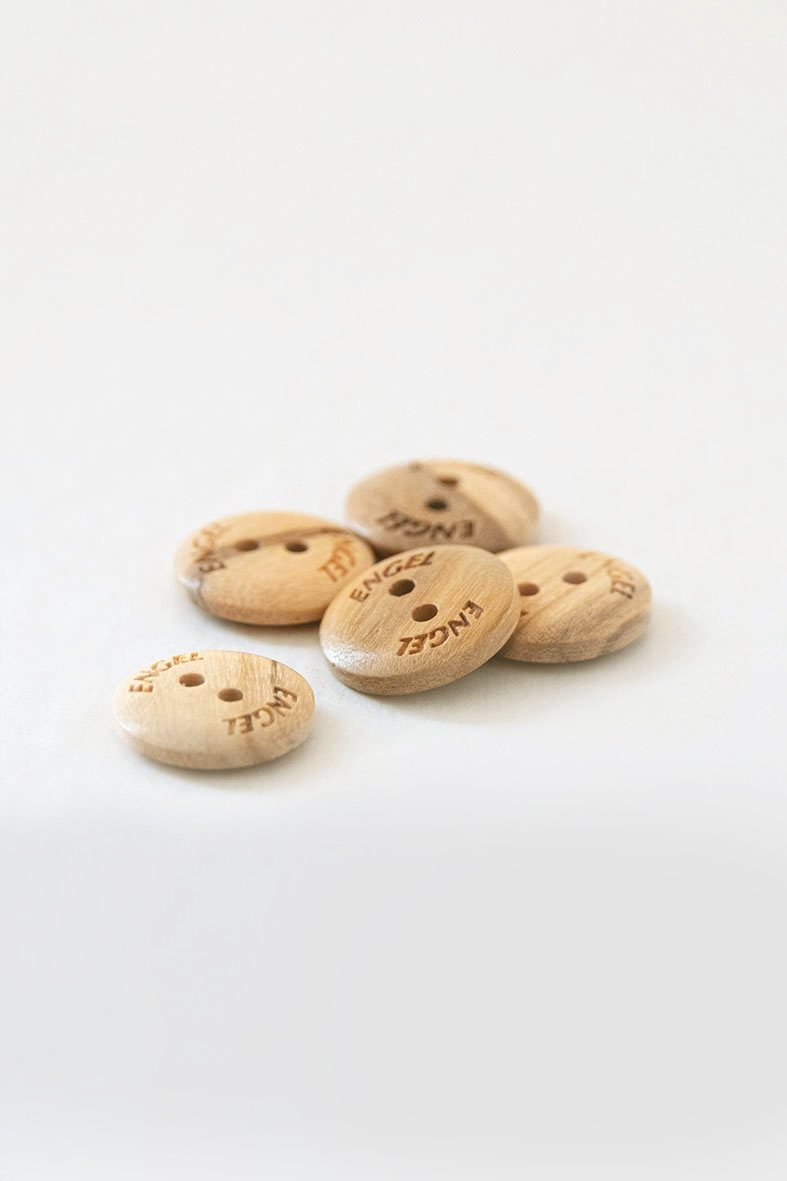 Holzknopf "ENGEL" (5er Pack)