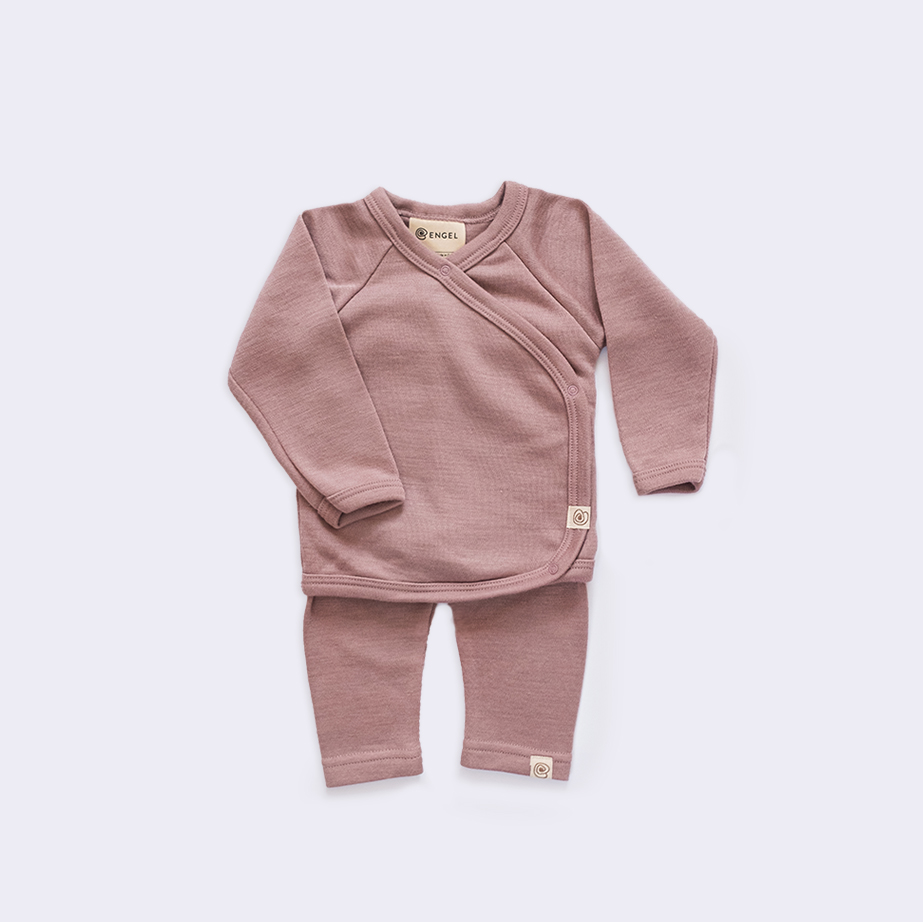 Midlayer Baby Body aus Bio Merinowolle und Seide  von Engel Naturkleidung.