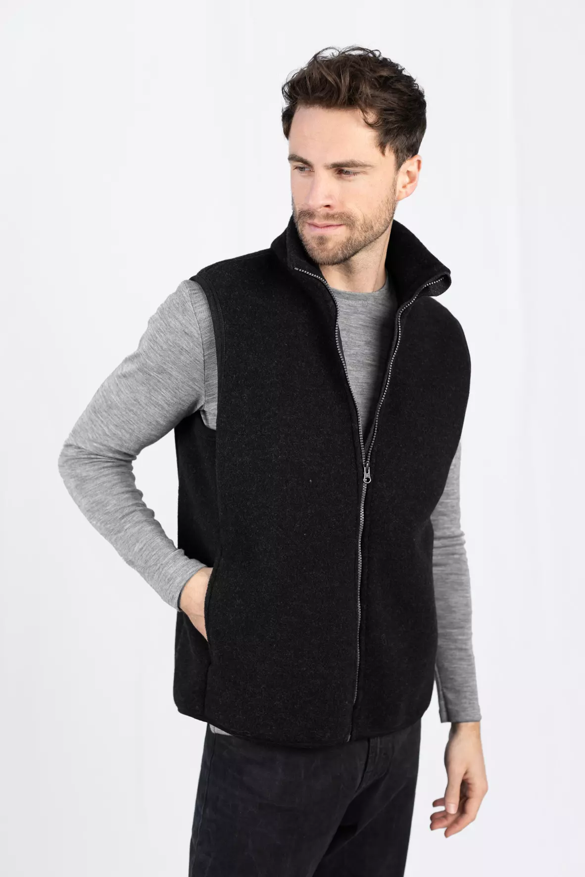 584481 schwarz melange