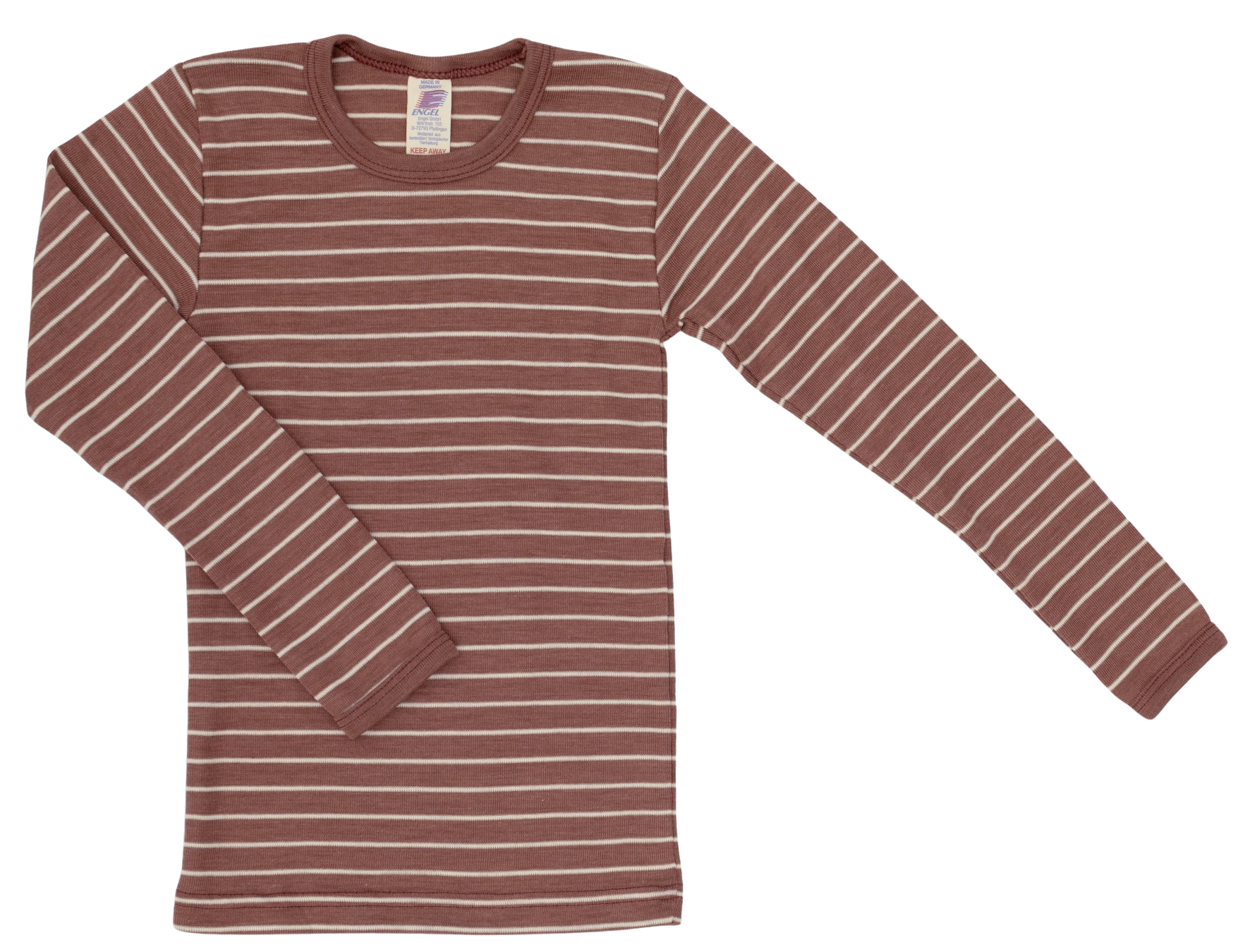 Childrens shirt, long sleeved - copper/natural (17:3) - 116