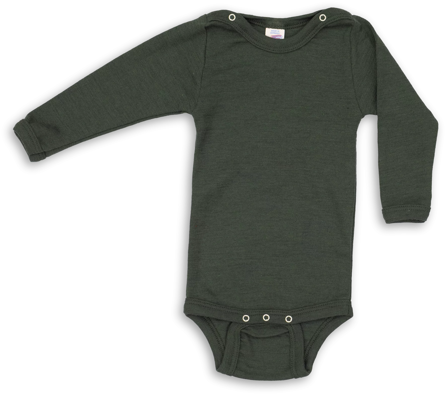 Baby-Body, langarm, mit Druckknöpfen