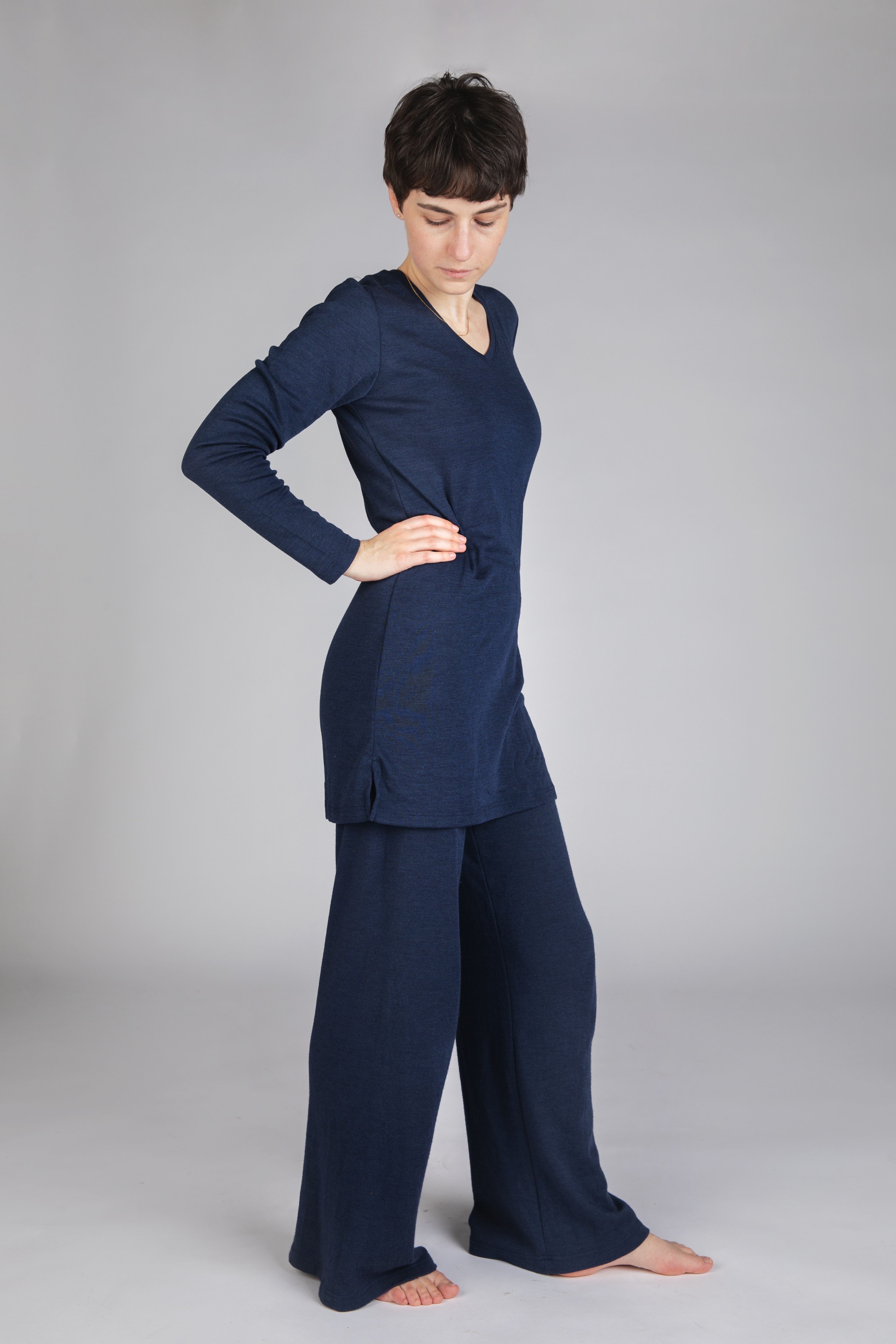 Ladies' longshirt, long sleeved, GOTS