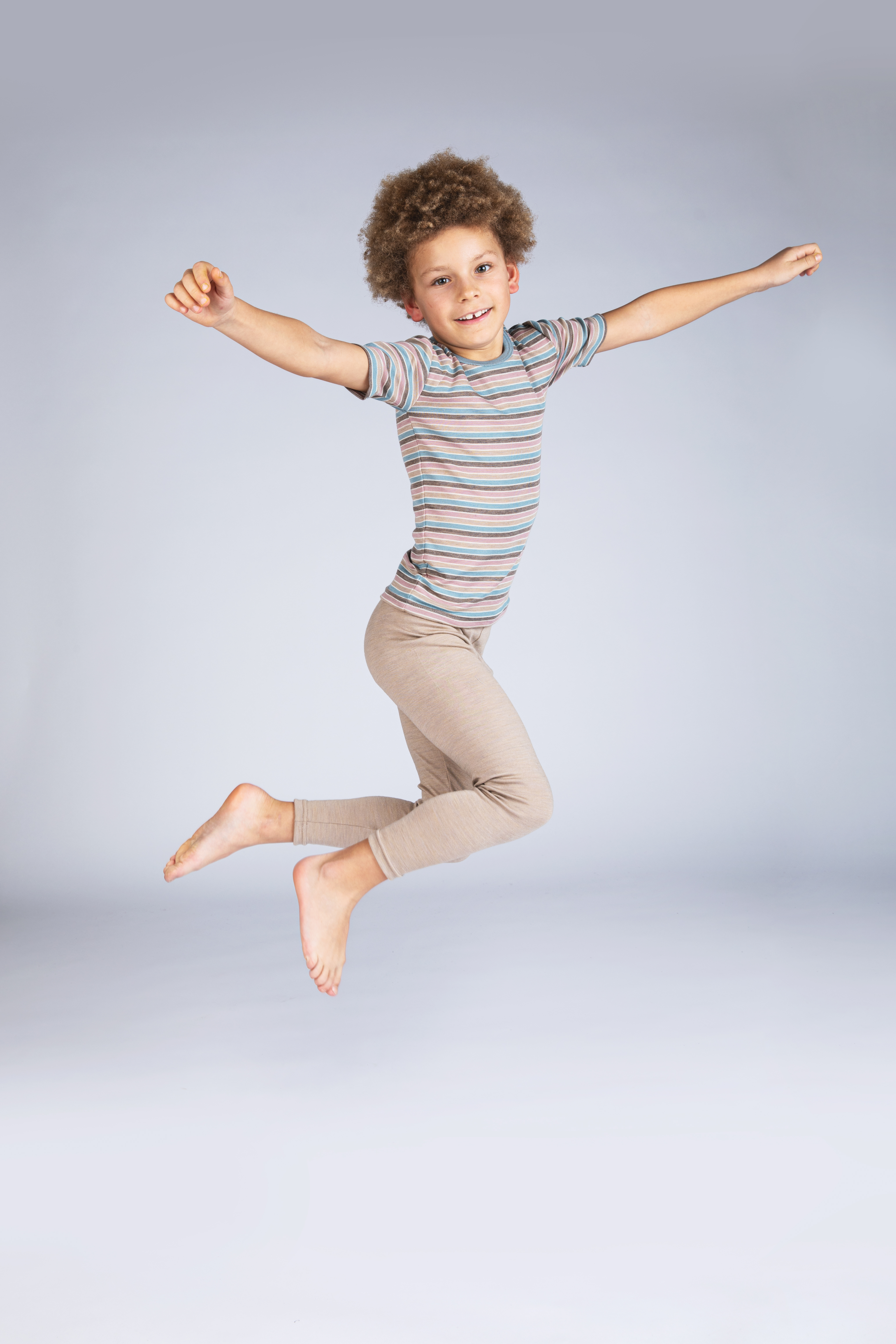 Kinder T-Shirt aus Merinowolle & Seide, GOTS