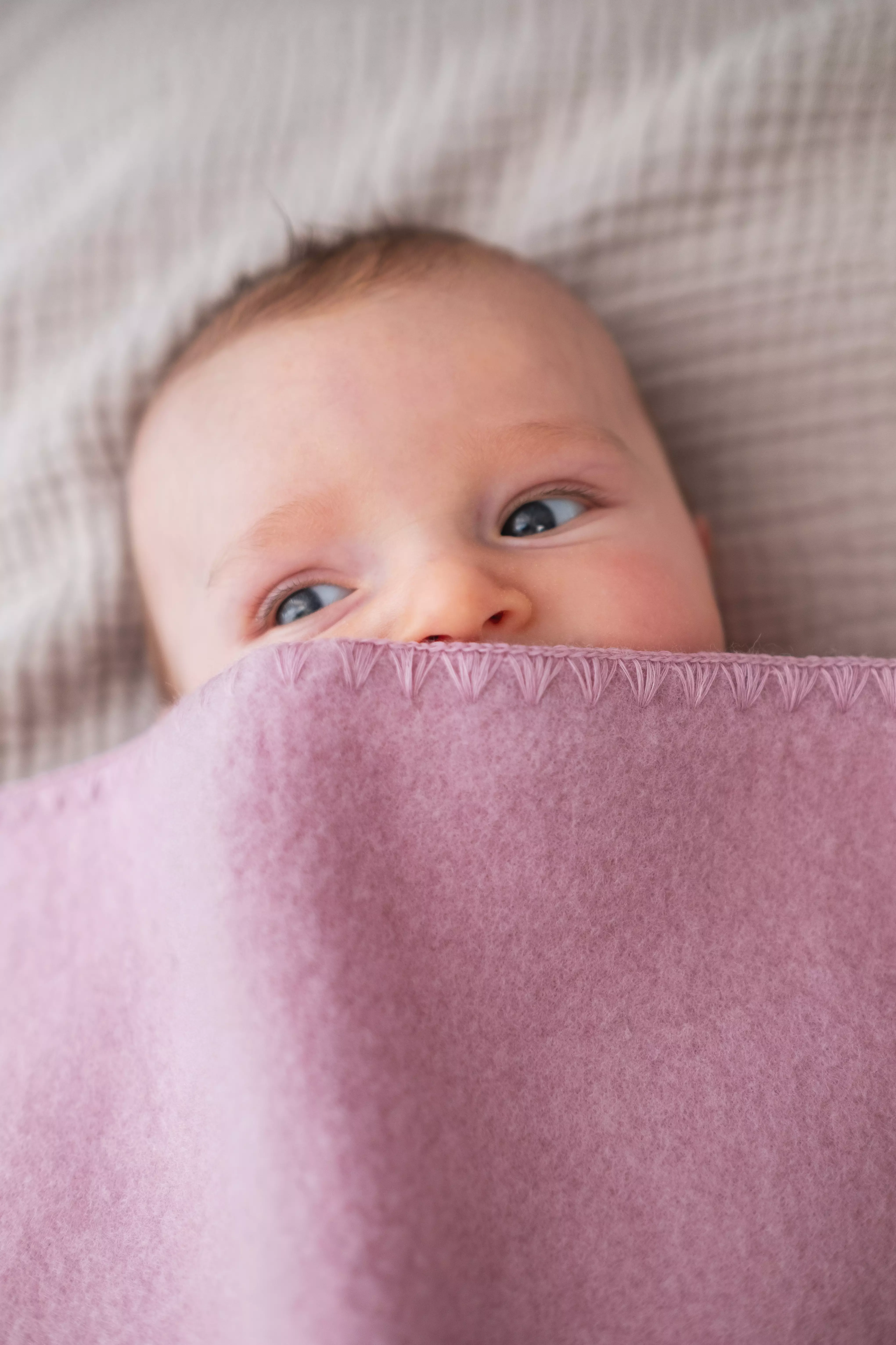 Baby-Decke, mit Muschelkante